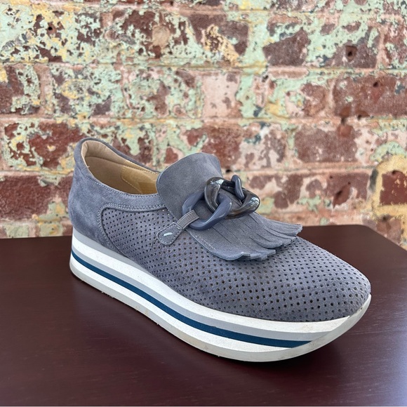 Softwaves Cadie Slip On Sneakers Size 41 10 Blue Suede Loafers - Picture 9 of 9